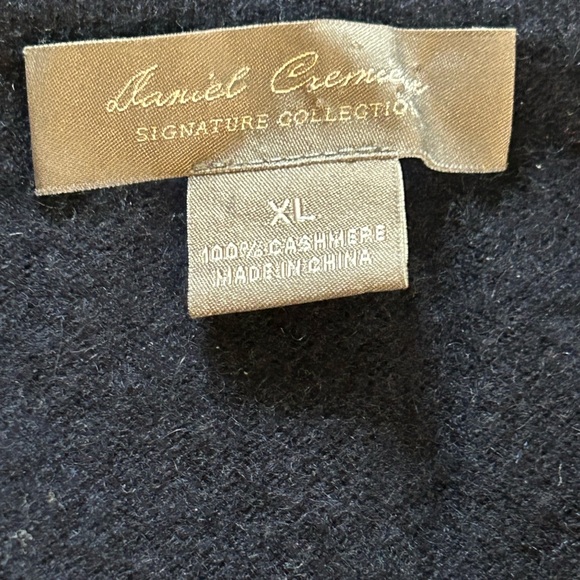 Daniel Cremieux V neck Cashmere Argyle XL - Picture 2 of 4